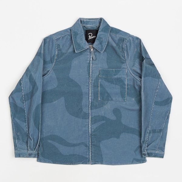 PARRA army dreamers woven shirt jacket blue grey XL