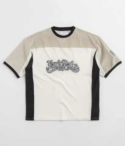 YARDSALE SIERRA VELOUR T-SHIRT CREAM L