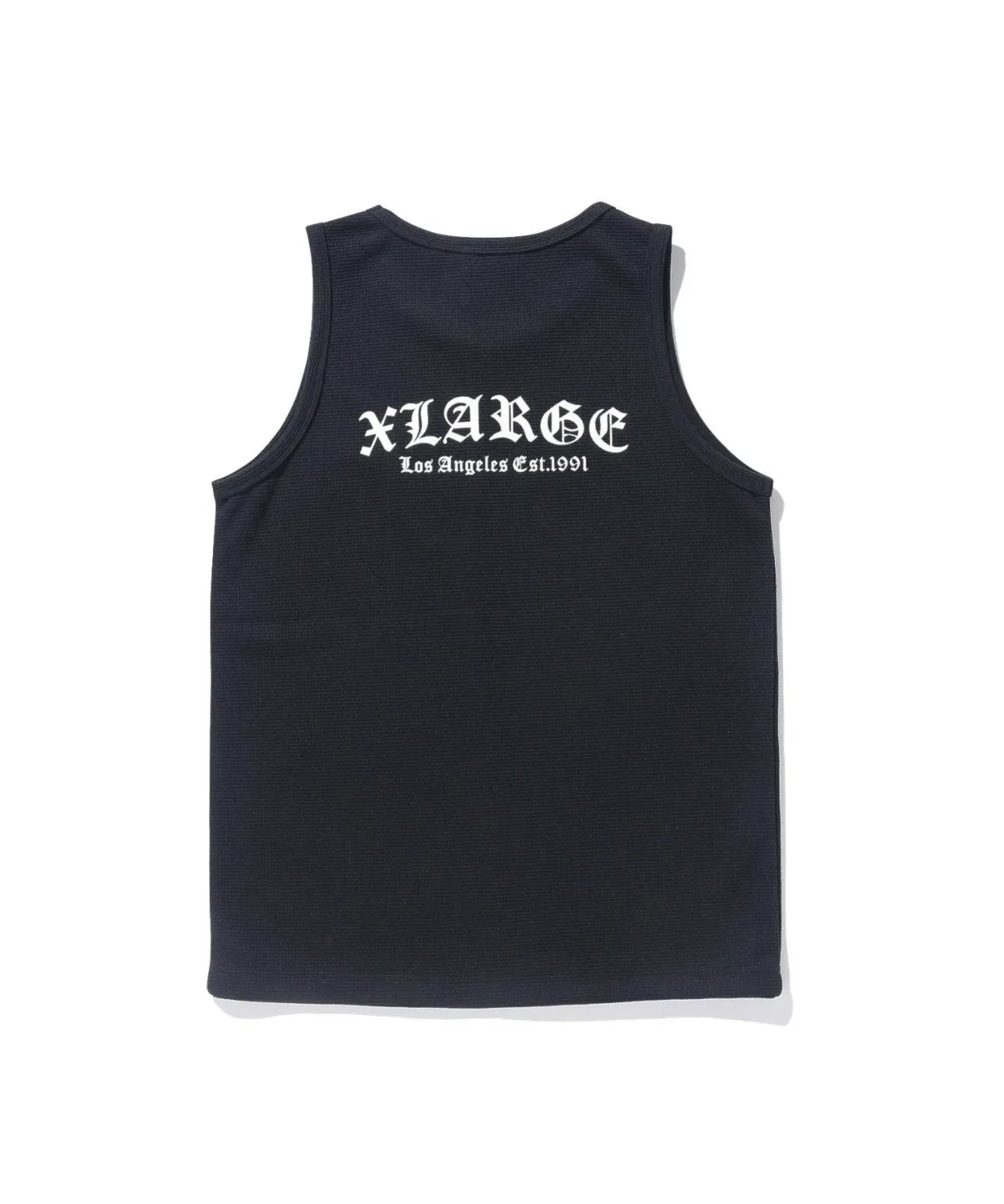 XLARGE OLD ENGLISH WAFFLE TANK TOP BLACK L
