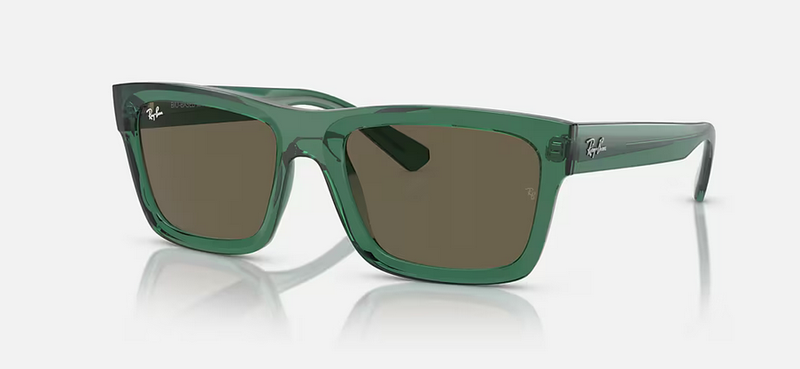 RAYBAN 0RB4396F WARREN TRANSPARENT GREEN W/BROWN