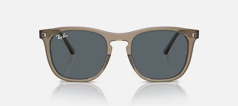 RAYBAN TRANSPARENT BROWN W/ BLUE