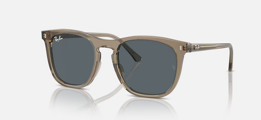 RAYBAN TRANSPARENT BROWN W/ BLUE