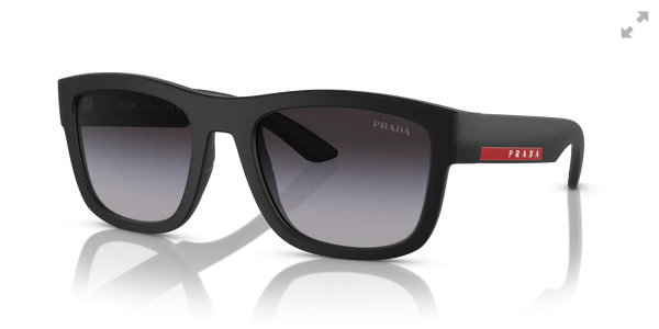 PRADA 0PS 01ZS  MATTE BLACK W/ GREY GRADIENT