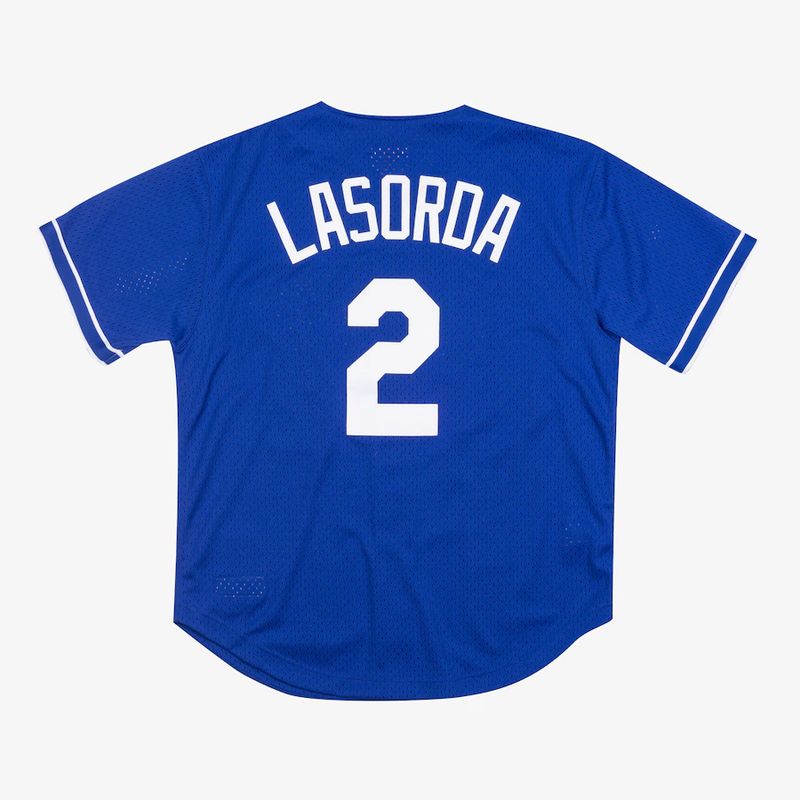 MLB Batting Practice Jersey Dodgers 1995 Tommy Lasorda