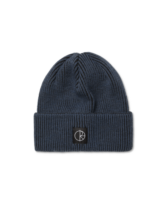 POLAR LINES MERINO BEANIE GREY BLUE O/S