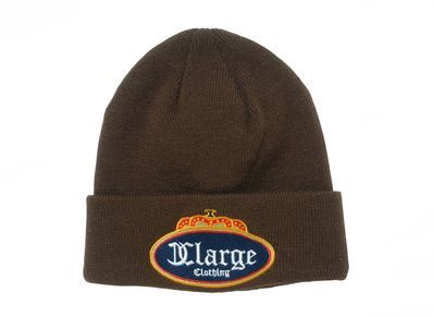 XLARGE CROWN CUFF BEANIE BROWN ONE SIZE