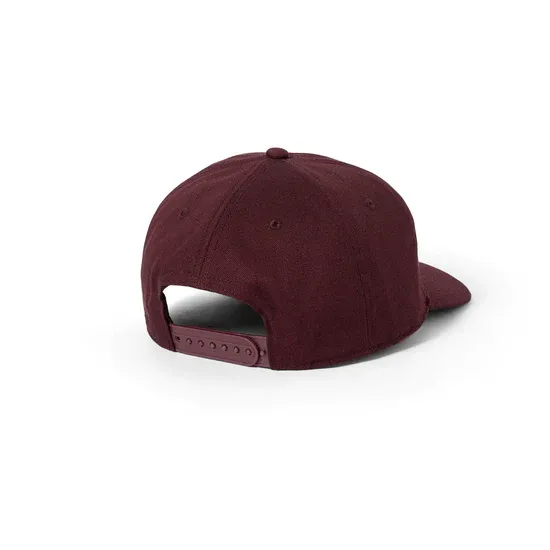 POLAR JAKE CAP TWILL STRETCH LOGO DARK WINE O/S