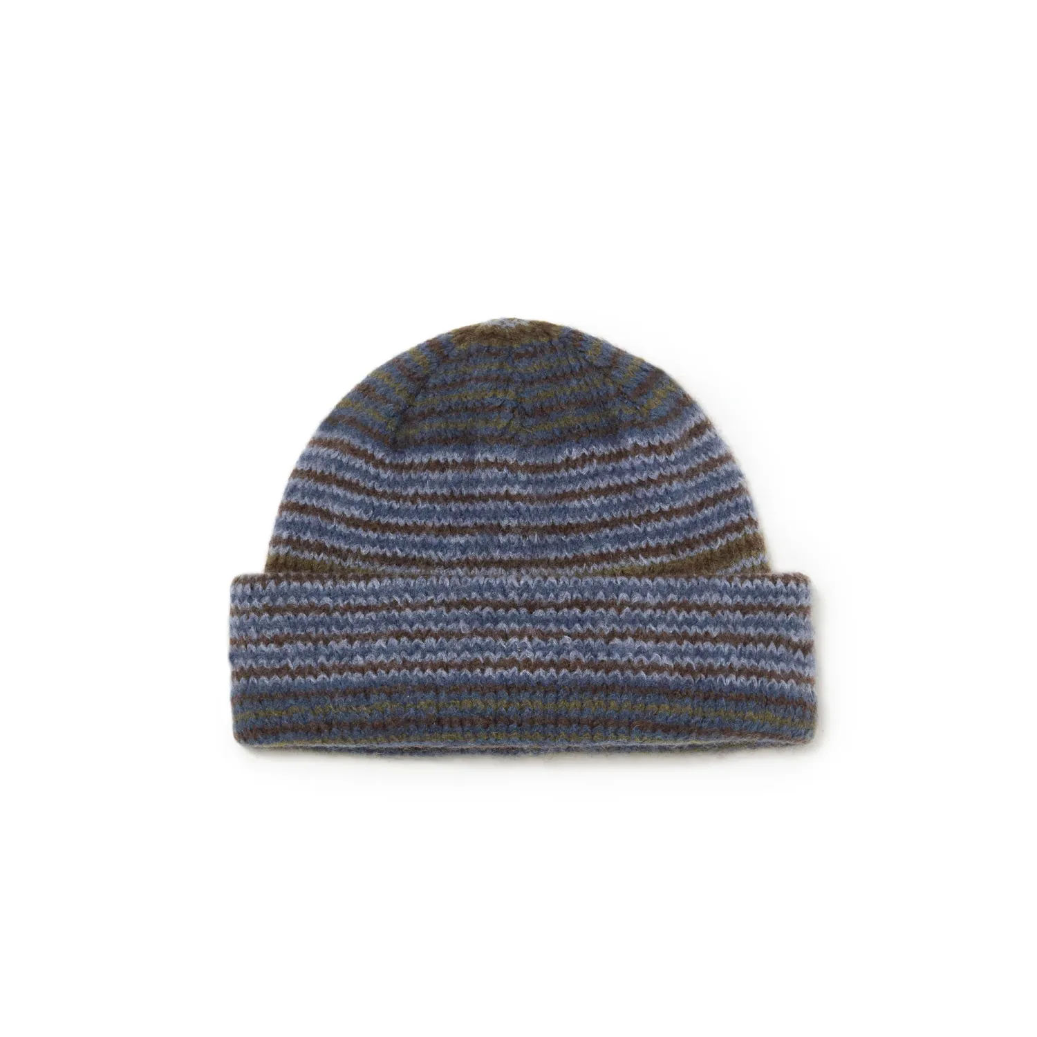 POLAR GEORGE BEANIE BLUE GREEN STRIPE O/S