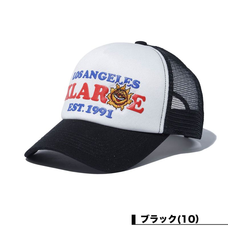 XLARGE XL BURNING MESH CAP BLACK O/S