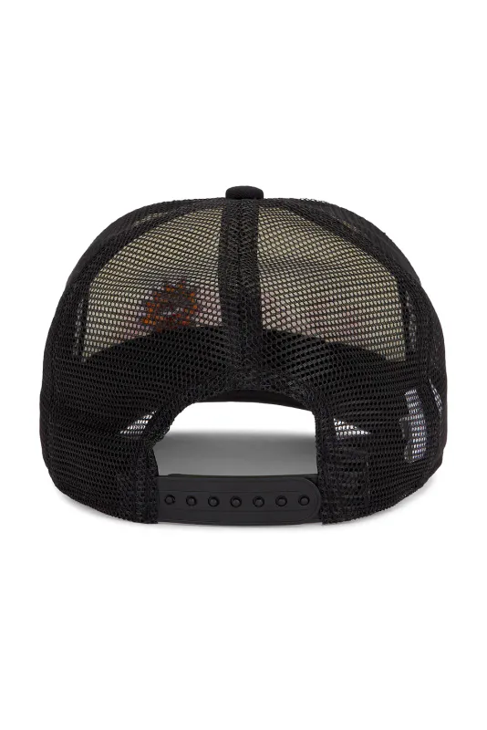 XLARGE XL BURNING MESH CAP BLACK O/S