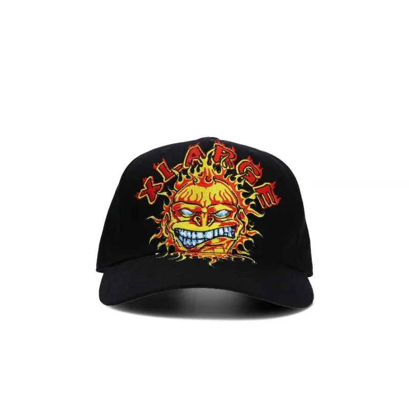 XLARGE FLAME CAP BLACK O/S