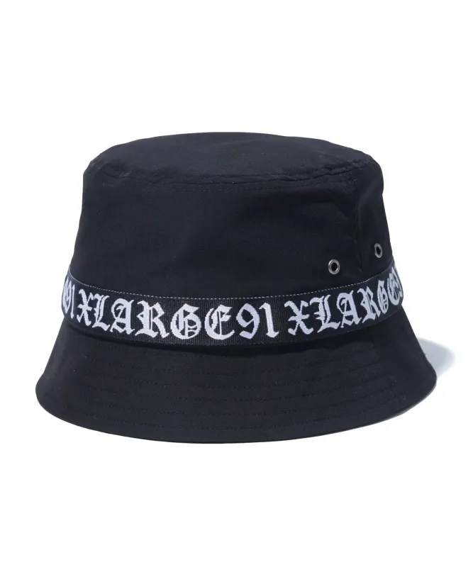 XLARGE OLD ENGLISH BUCKET HAT BLACK OS