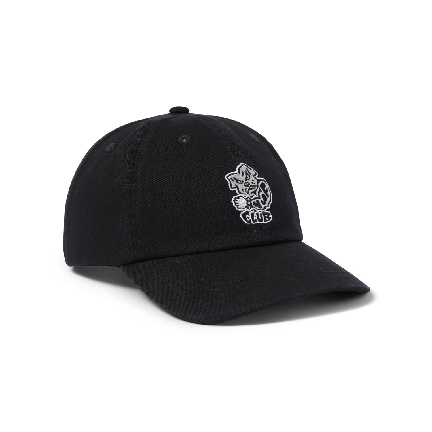 HUF HUF CLUB 6 PANEL CV HAT BLACK O/S