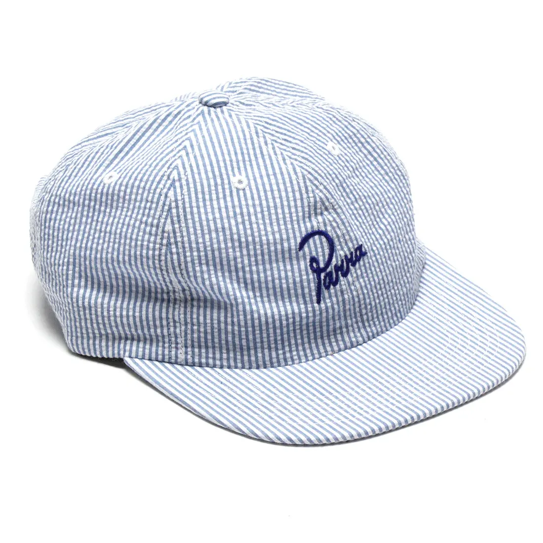 PARRA CLASSIC LOGO 6 PANEL HAT WHITE BLUE O/S