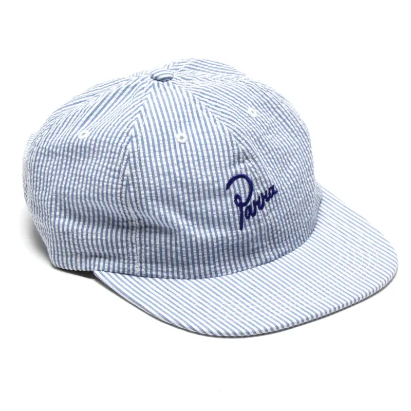 PARRA CLASSIC LOGO 6 PANEL HAT WHITE BLUE O/S