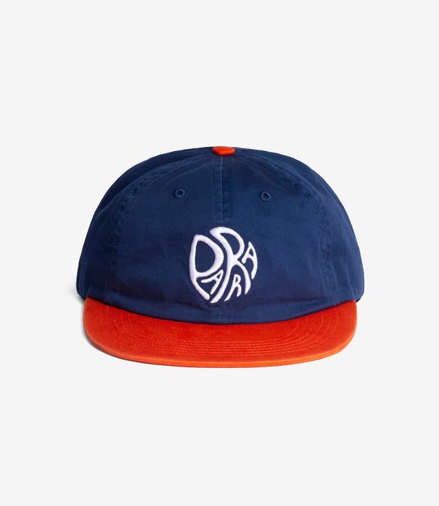 PARRA CIRCLE TWEAK LOGO 6 PANEL HAT NAVY/ORANGE O/S