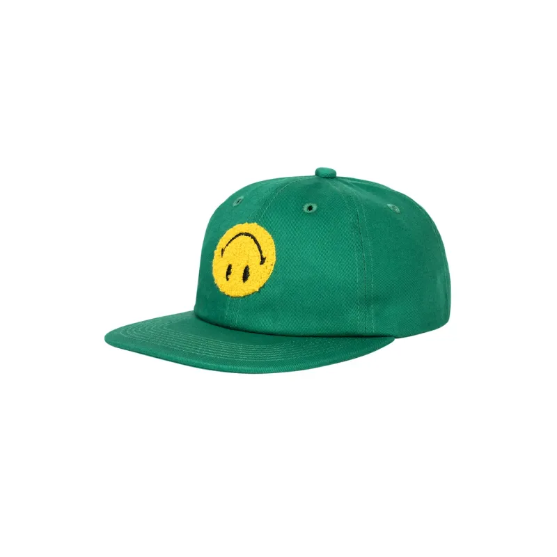 MARKET SMILEY UPSIDE DOWN 6 PANEL HAT GREEN OS