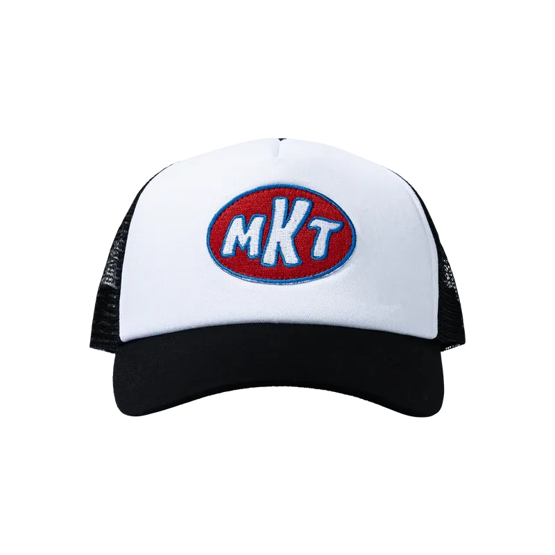 MARKET PATCHED TRUCKER HAT BLACK O/S