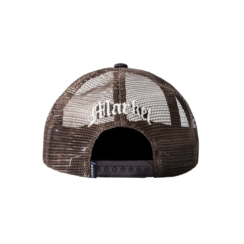 MARKET MKT SUBLIME GARDEN GROVE DOG TRUCKER HAT BROWN O/S