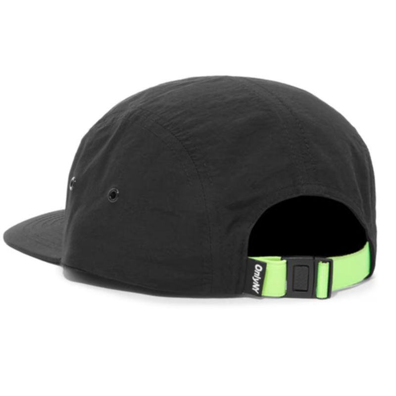 ONLYNY CONTRAST WEBBING 5-PANE HAT BLACK O/S