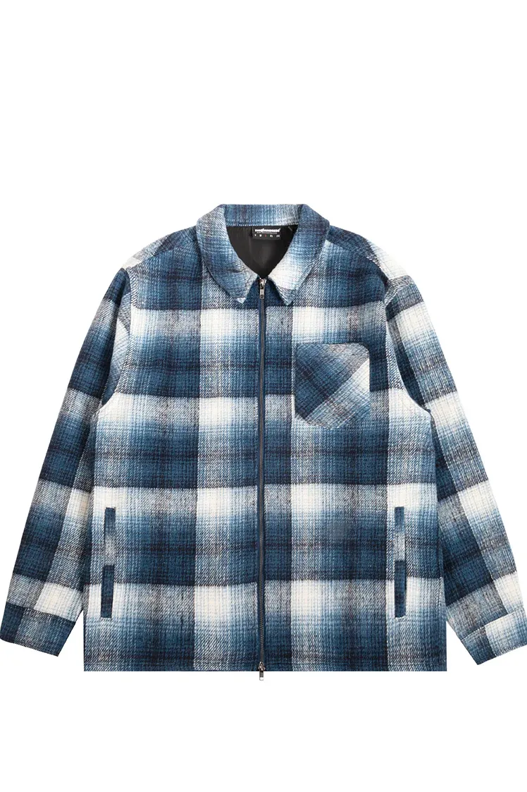 THE HUNDREDS Don Plaid Woven NVY S