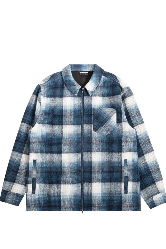 THE HUNDREDS Don Plaid Woven NVY S