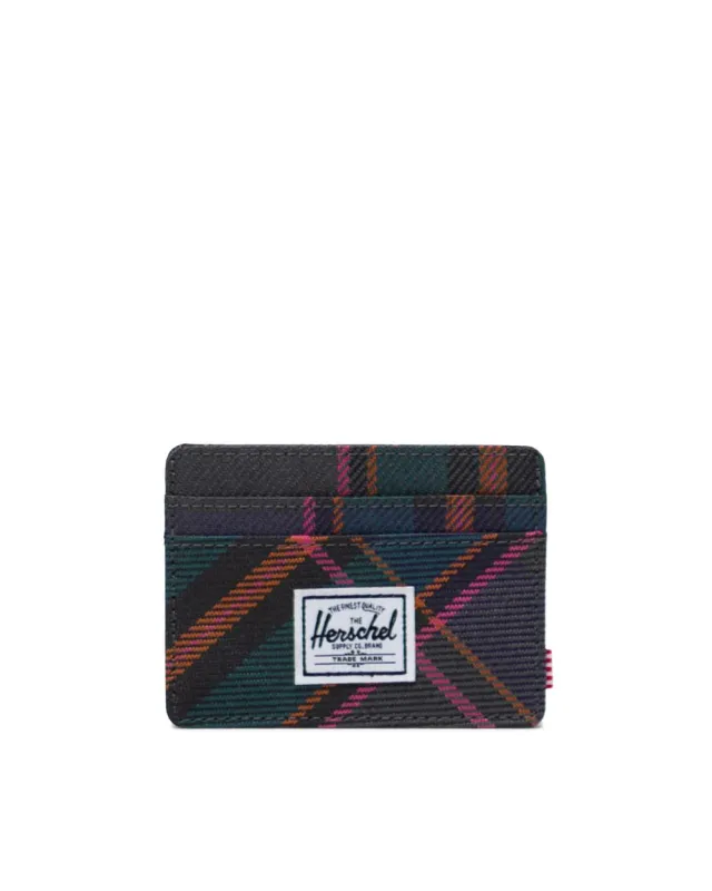 HERSCHEL CHARLIE WALLET PEWTER PLAID