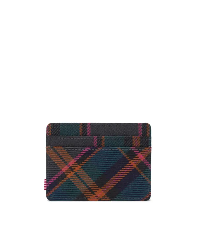 HERSCHEL CHARLIE WALLET PEWTER PLAID