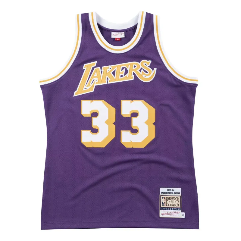 NBA Authentic Jersey Lakers &#39;83 Kareem Abdul-Jabbar