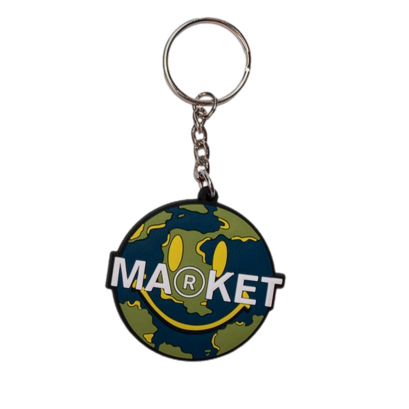MARKET SMILEY MARKET WORLD KEYCHAIN