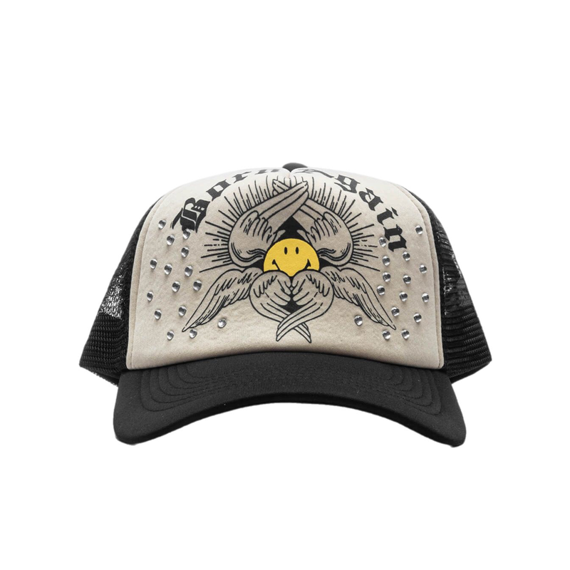 Smiley Born Again Trucker Hat