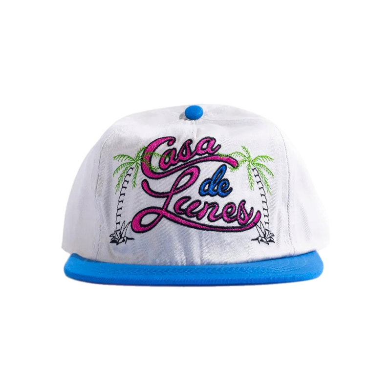DIET STARTS MONDAY Lunes Hat Antique White/Blue