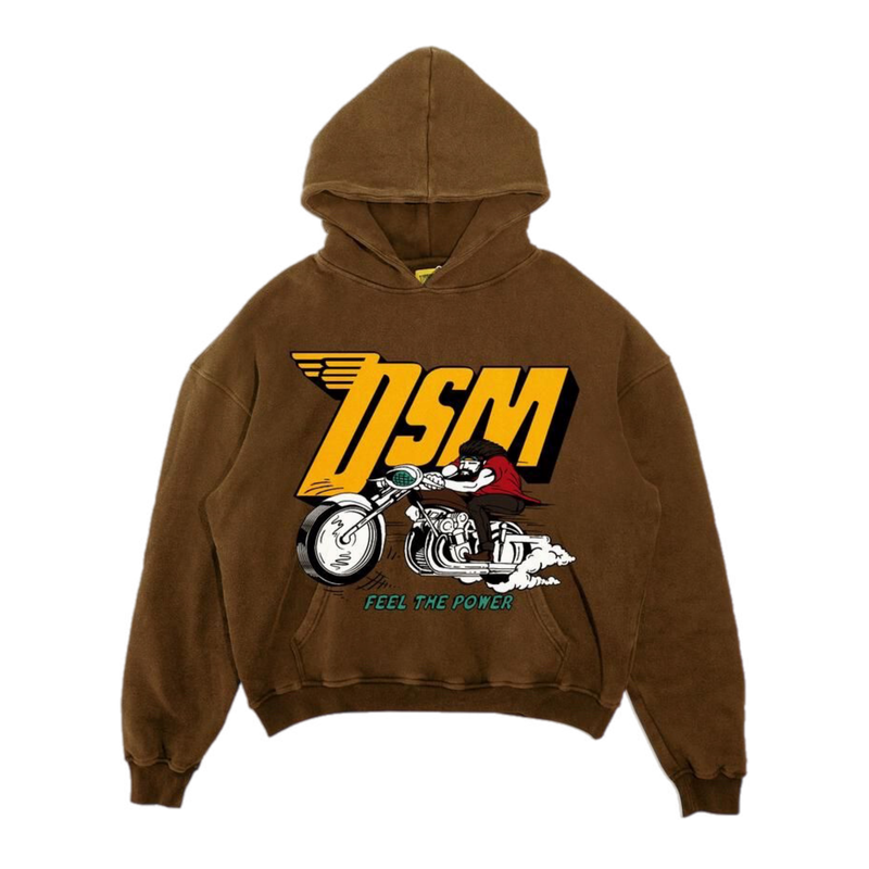 French Terry Biker Hoodie