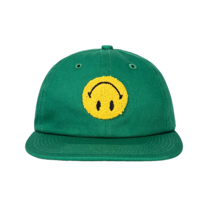 MARKET SMILEY UPSIDE DOWN 6 PANEL HAT GREEN OS
