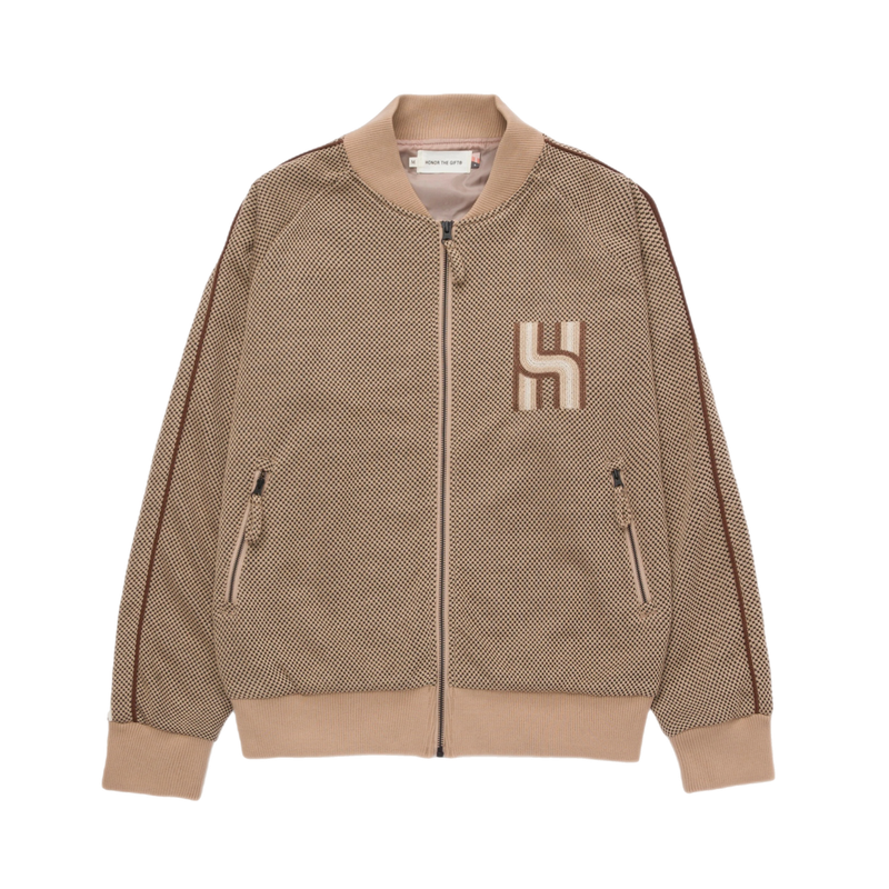 Novelty Knit Track Jacket