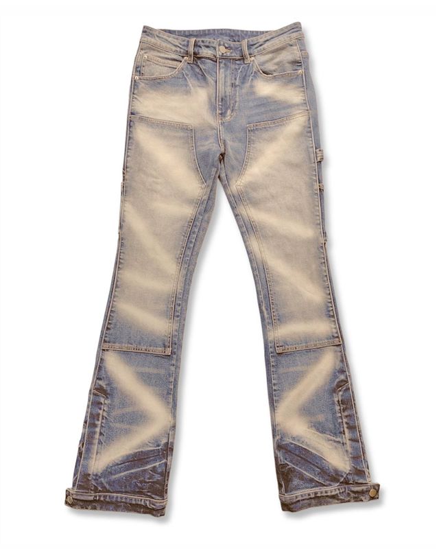 “Temple” Stacked Jeans