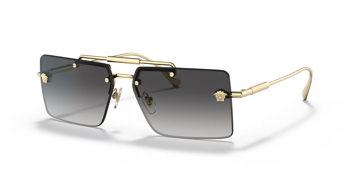Medusa Glam Rectangular Sunglasses