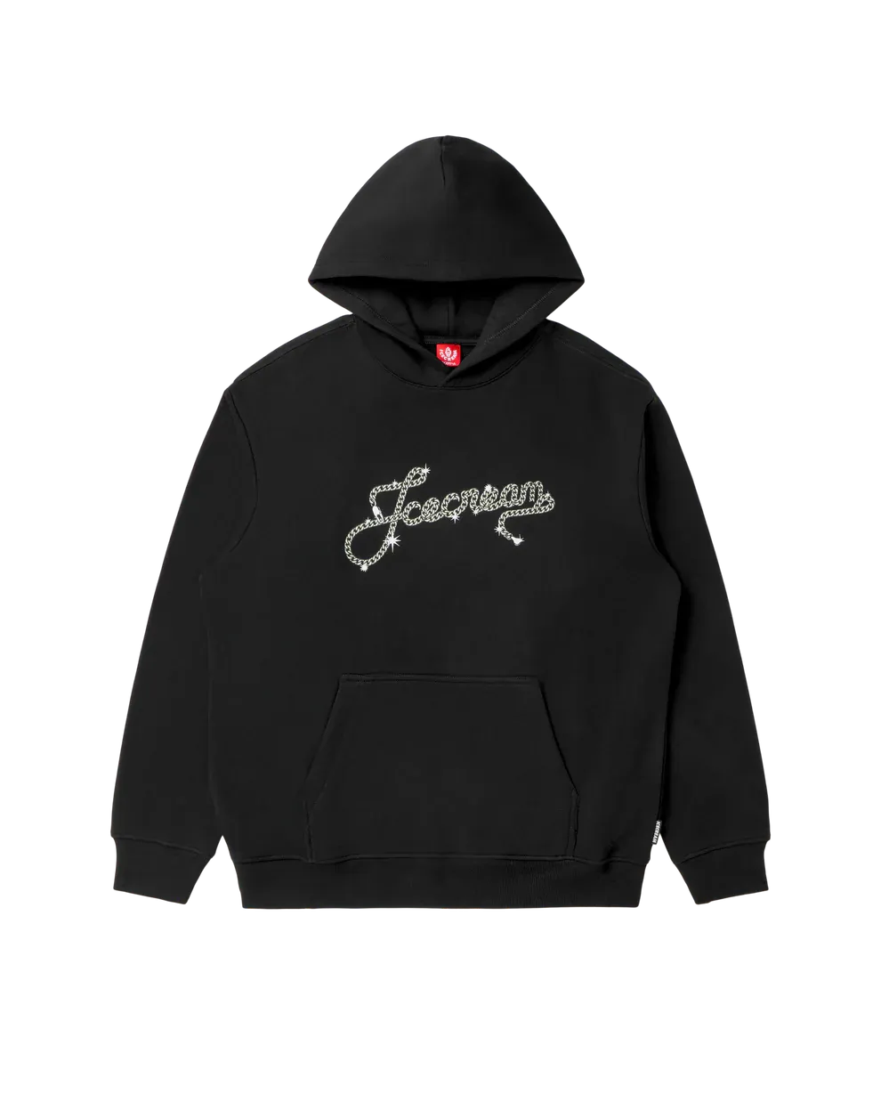 Chain Hoodie, Color: Black, Size: S