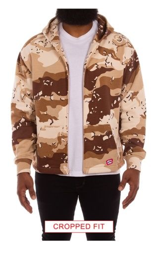 Shift Zip Front Hoodie (crop fit), Color: Fog, Size: S