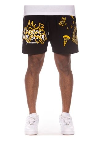 Scoop Sweatshorts, Color: Black, Size: 3XL