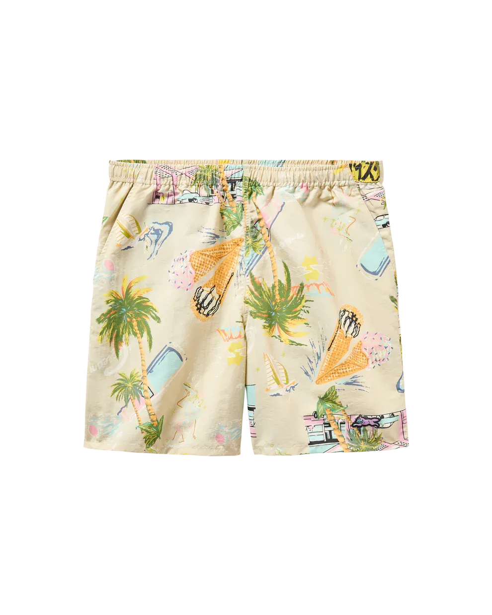 Diner Shorts, Size: M, Color: Hawaiian