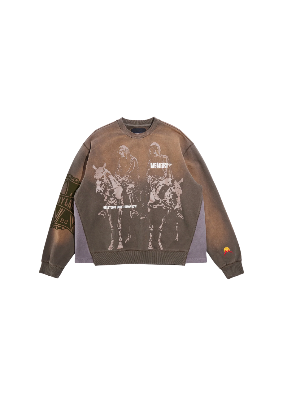Reapers Flare Crewneck, Size: S, Color: Olive