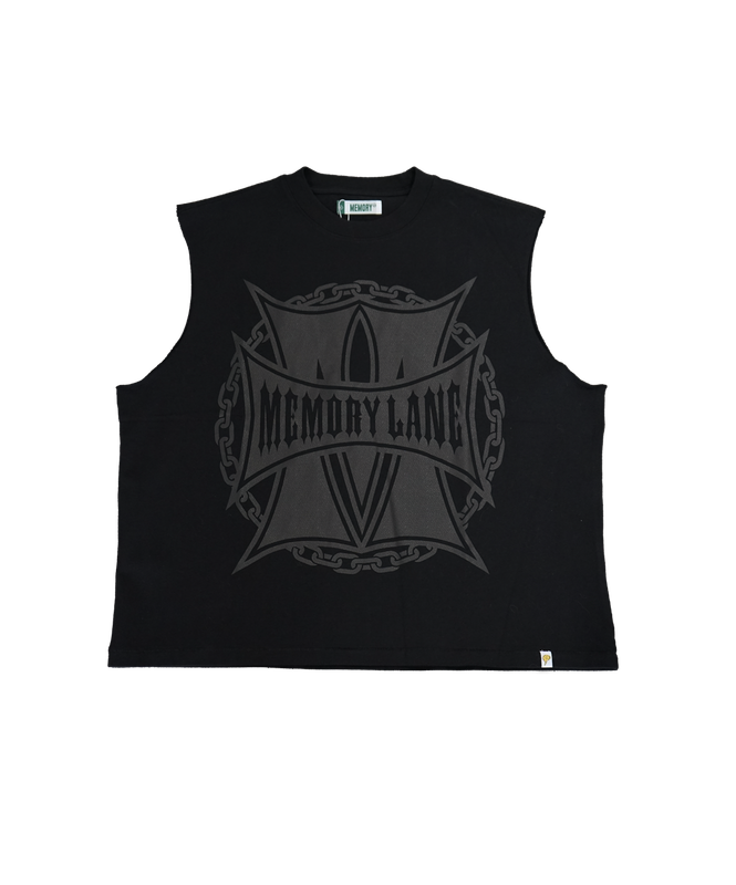M Shield Sleeveless Crop Tee