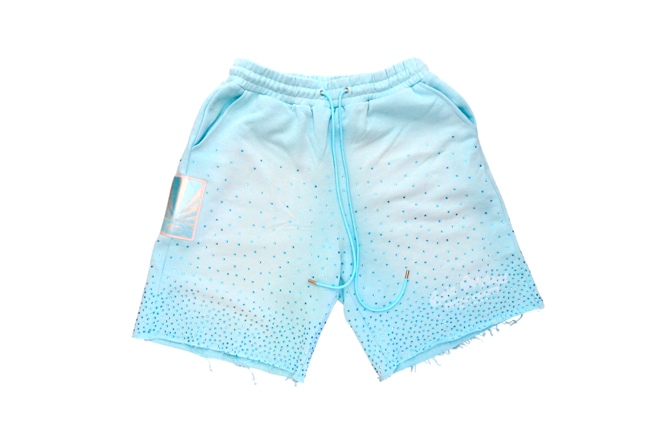 Rhinestone Terry Shorts