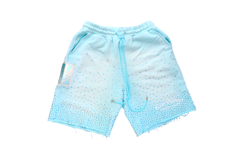 Rhinestone Terry Shorts