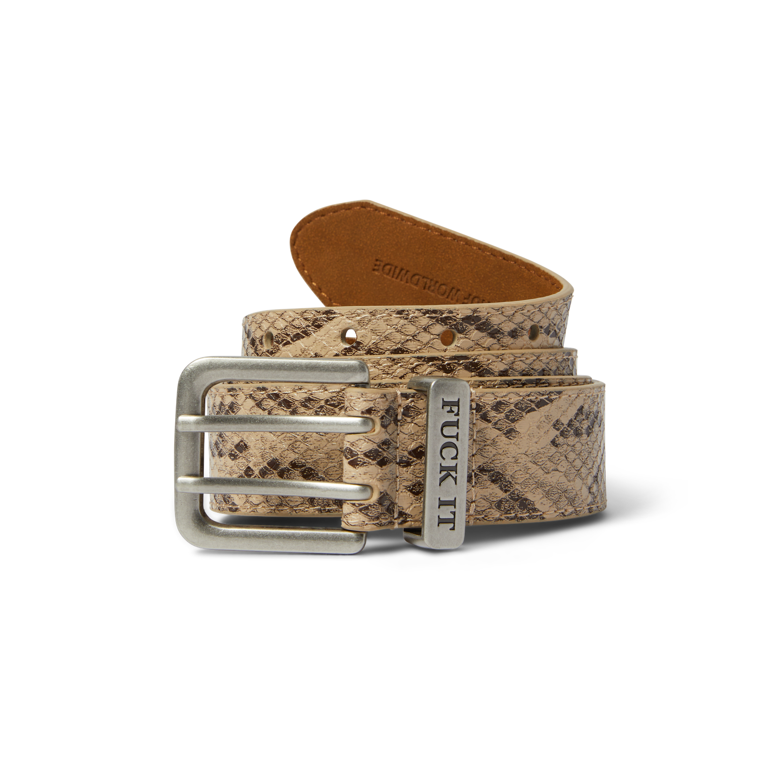 Fuck It Snakeskin Belt