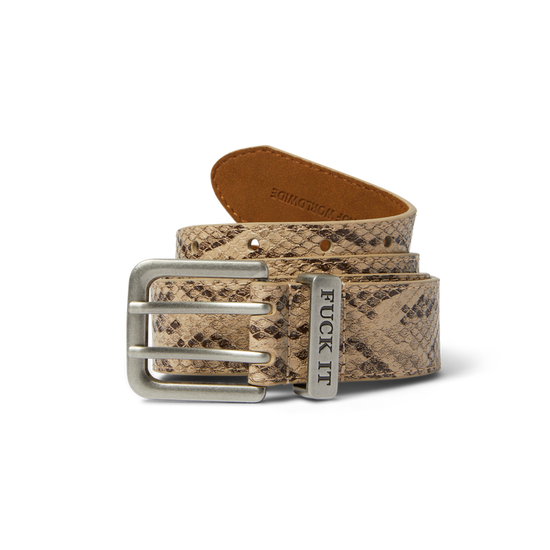 Fuck It Snakeskin Belt