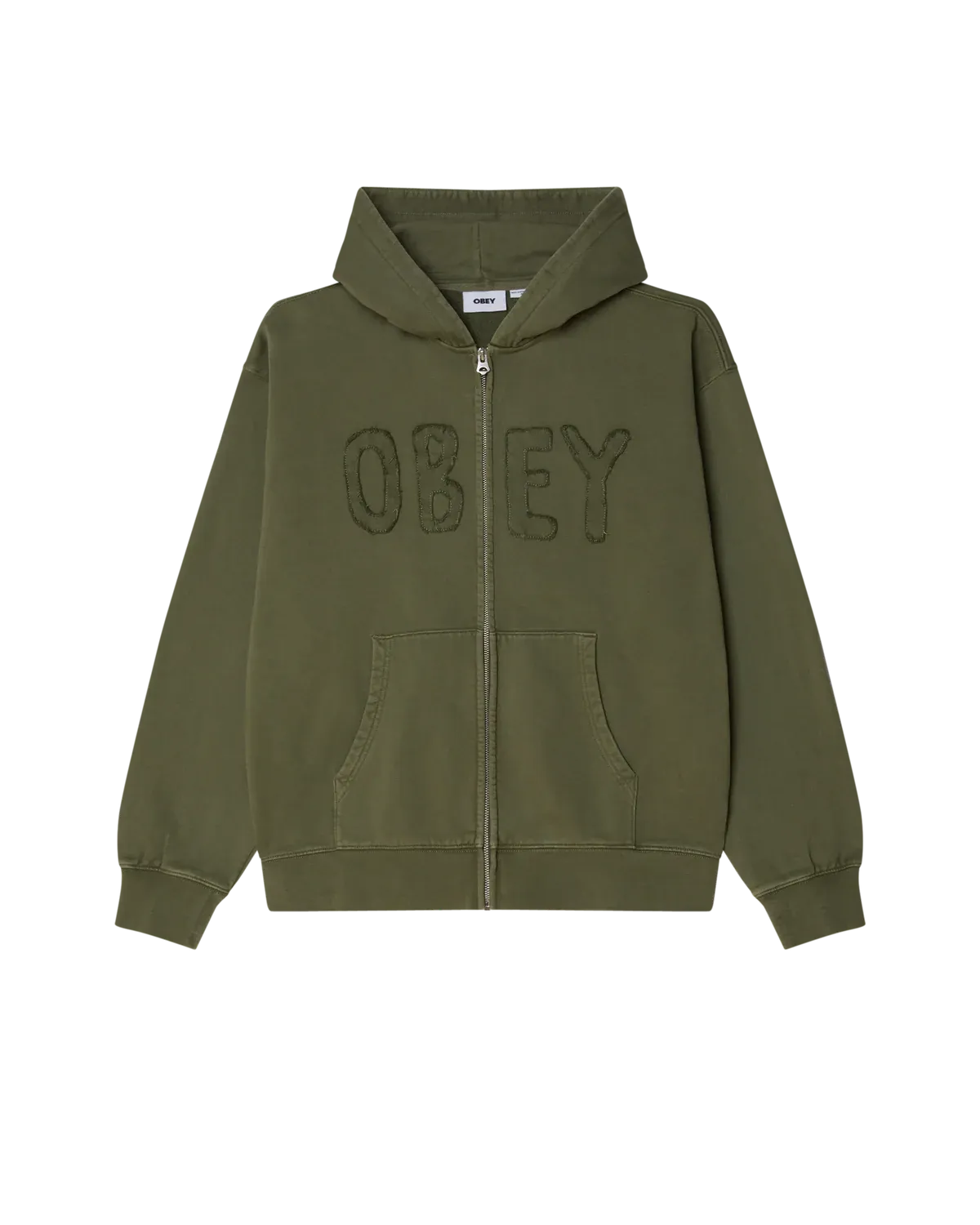 Hybrid Faded Zip Hood