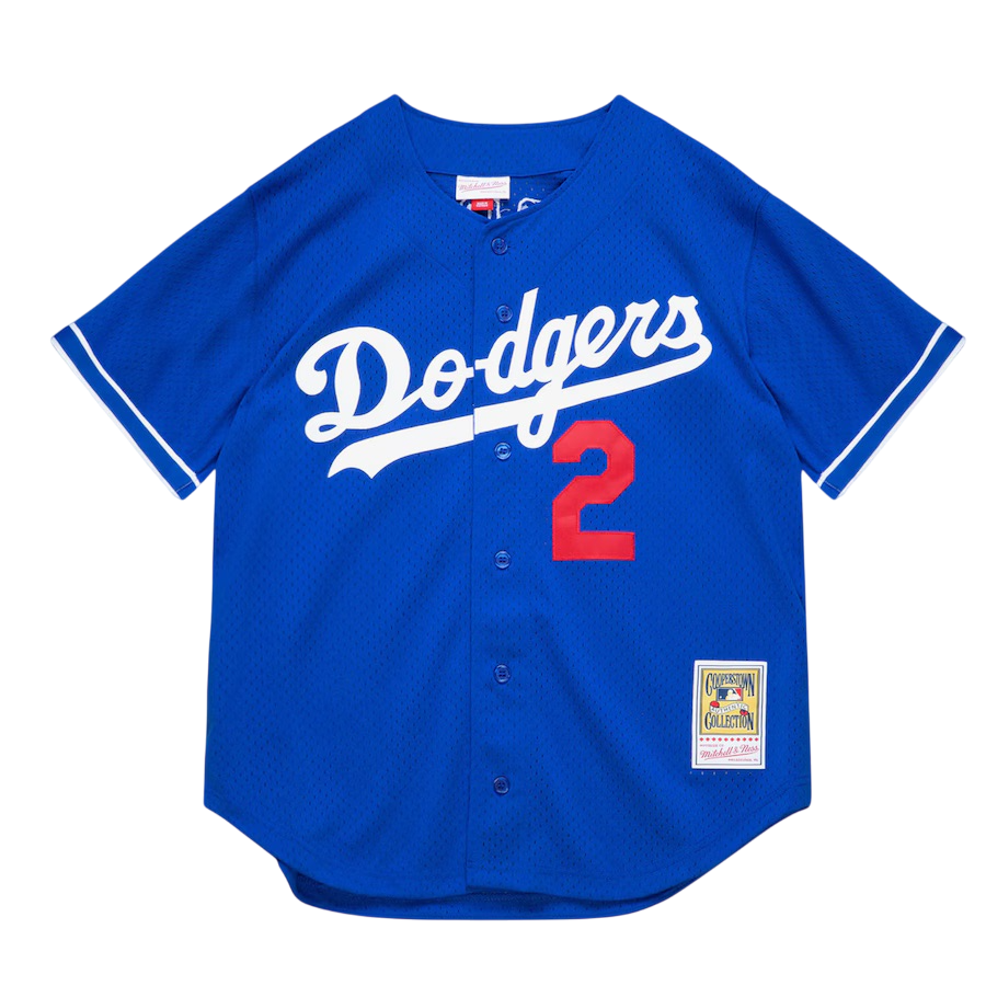 MLB Authentic BP Jersey - Button Front Dodgers 1995 Tommy Lasorda
