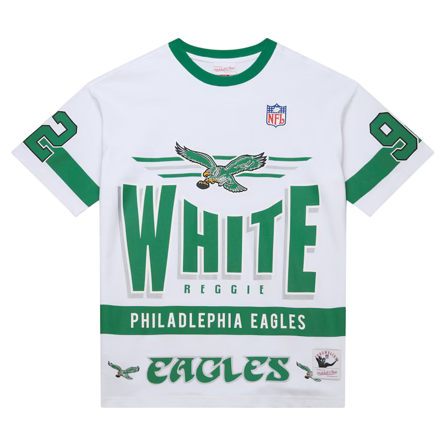 NFL Team Origins Premium SS Tee Vintage Logo Eagles Reggie White